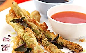 tempura asparges