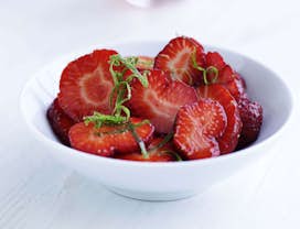 jordbær med lime