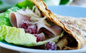 Pandekager med savoykål og rysterips - De nordiske ingredienser forenet i en dejlig ret - Sæson