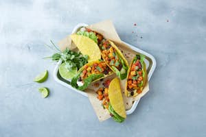 Tacos med rodfrugter og salat